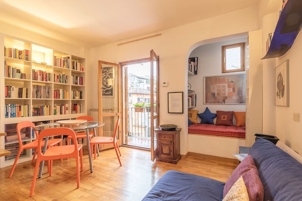 Apartment, 1 Bedroom | Living area | Flat-screen TV