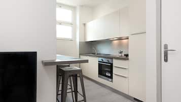 Apartment, 1 Bedroom | Private kitchen | Fridge, oven, stovetop, espresso maker