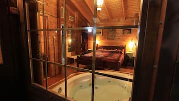 Shower, free toiletries, hair dryer, bathrobes