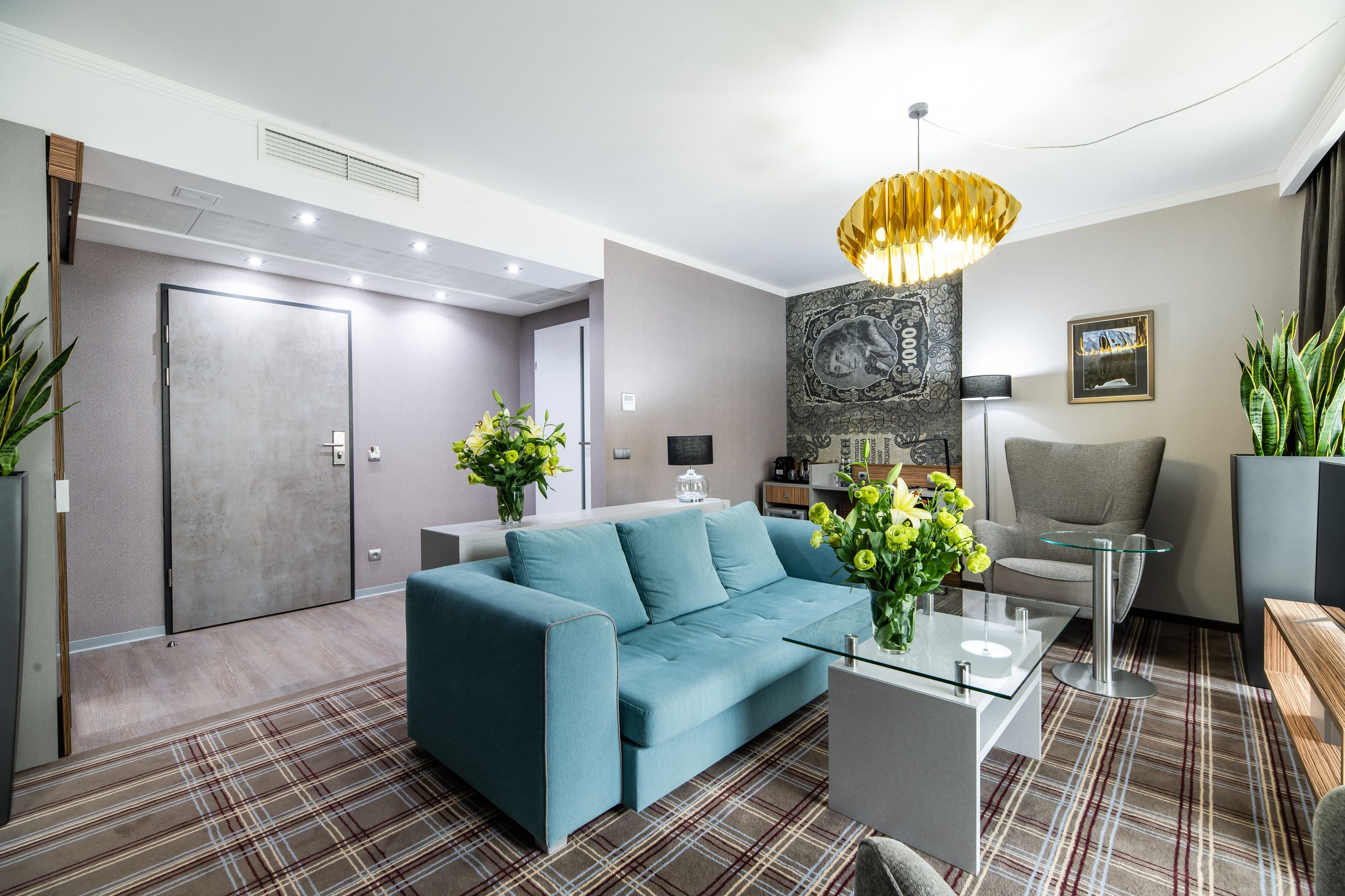 superior apartment | living area | flat-screen tv