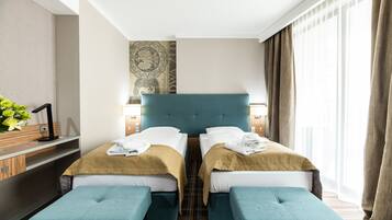 Comfort Double or Twin Room | Minibar, in-room safe, desk, blackout curtains