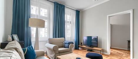 Superior-Apartment, 1 Queen-Bett und Schlafsofa, Nichtraucher | 1 Schlafzimmer, individuell dekoriert, individuell eingerichtet