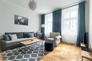 Superior appartement, 1 queensize bed met slaapbank, niet-roken | 1 slaapkamer, individueel gedecoreerd, individueel gemeubileerd