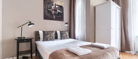 Superior-Apartment, 1 Doppelbett und Schlafsofa, Nichtraucher | 1 Schlafzimmer, hochwertige Bettwaren, individuell dekoriert