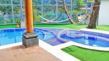 Indoor pool, outdoor pool