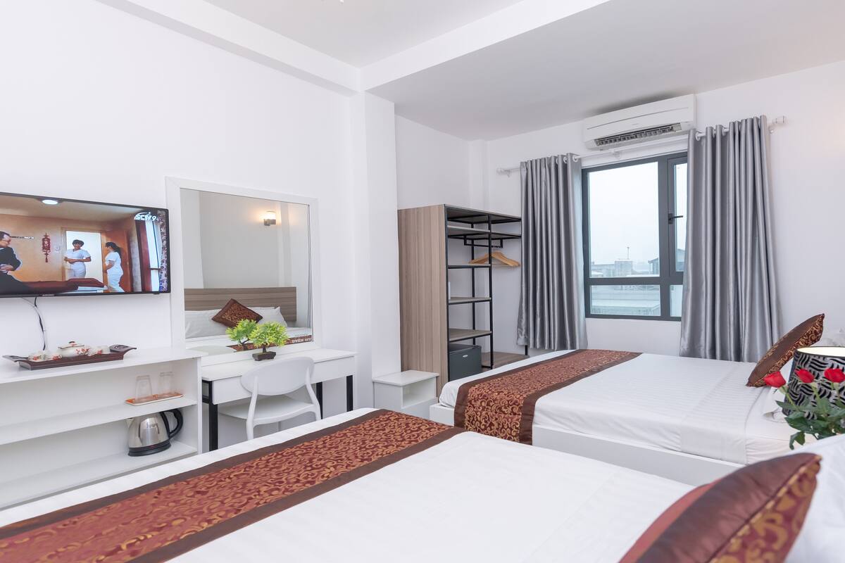 Chambre Familiale, 2 grands lits | Vue de la chambre