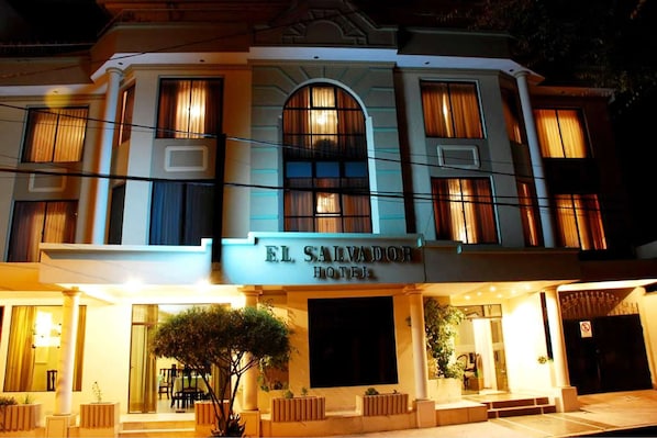 Front of property – evening/night