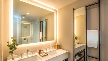 Ducha, artículos de tocador de diseñador, toallas