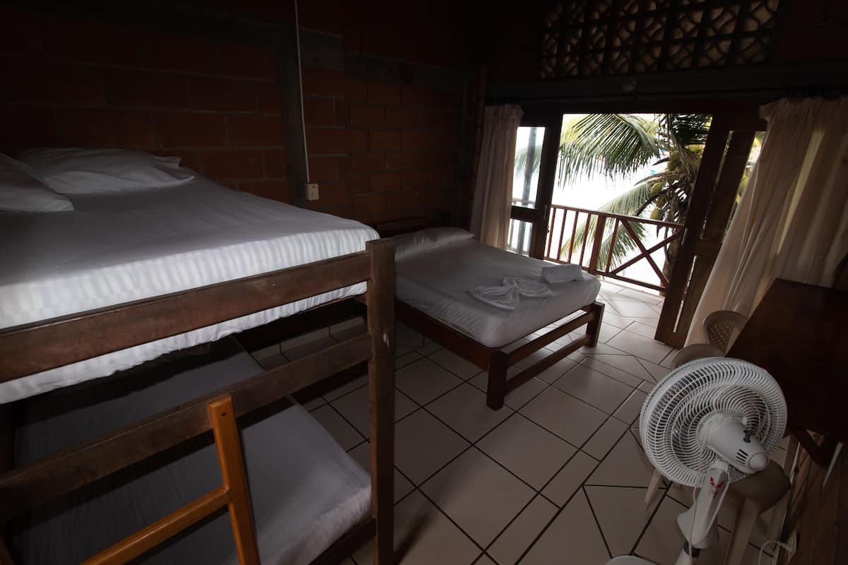 Blackout curtains, free WiFi, bed sheets