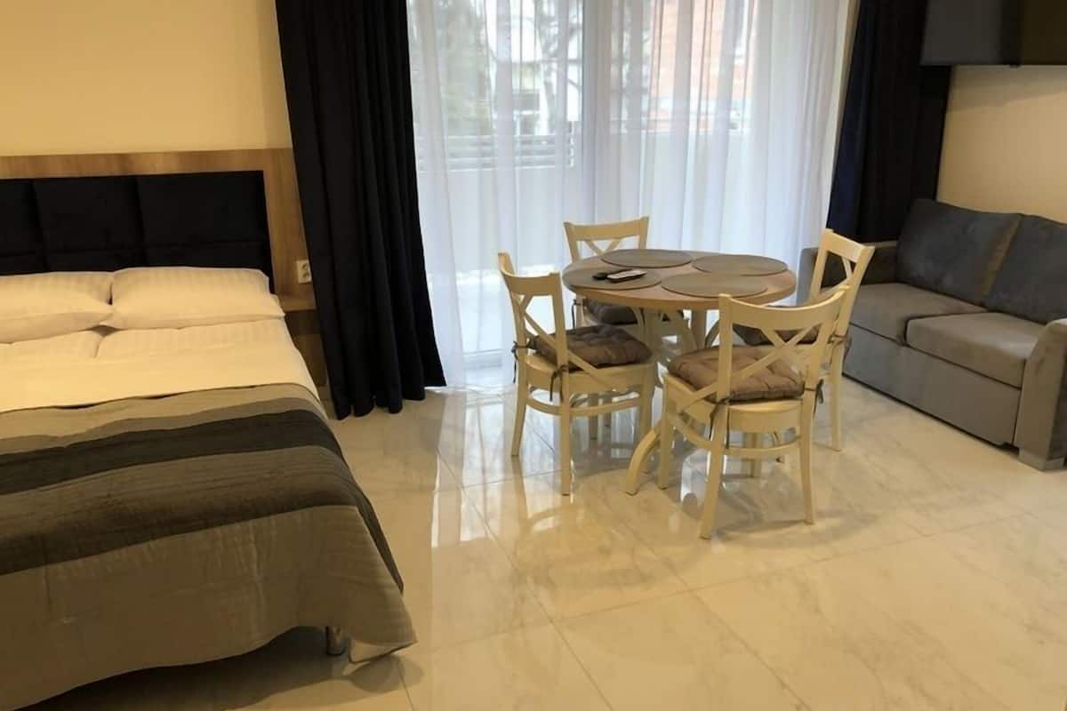 Apartment, 1 Queen Bed with Sofa bed, Non Smoking, Lake View | Blackout drapes, free WiFi, bed sheets