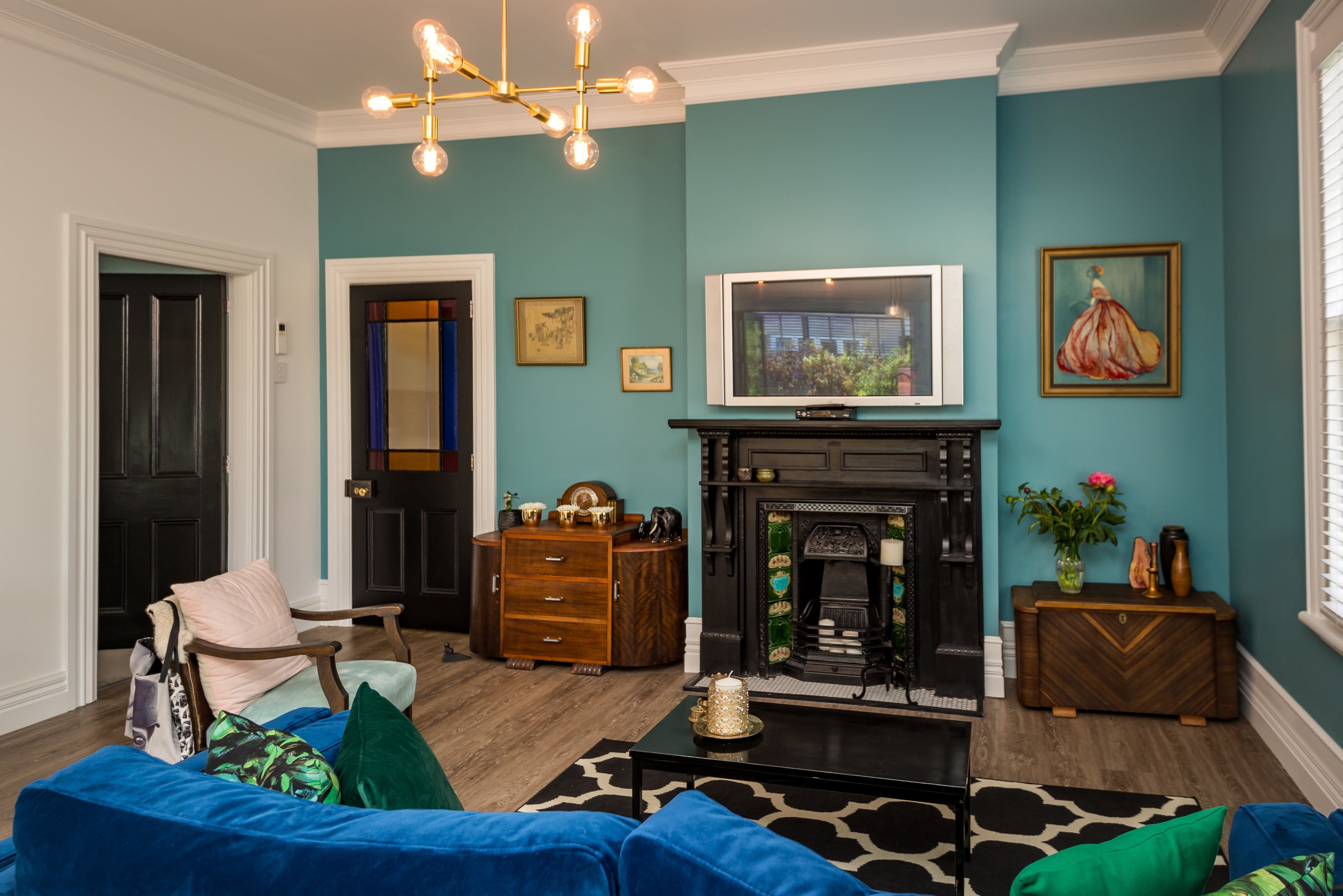 獨棟房屋, 3 間臥室 | 起居區 | 平面電視、壁爐