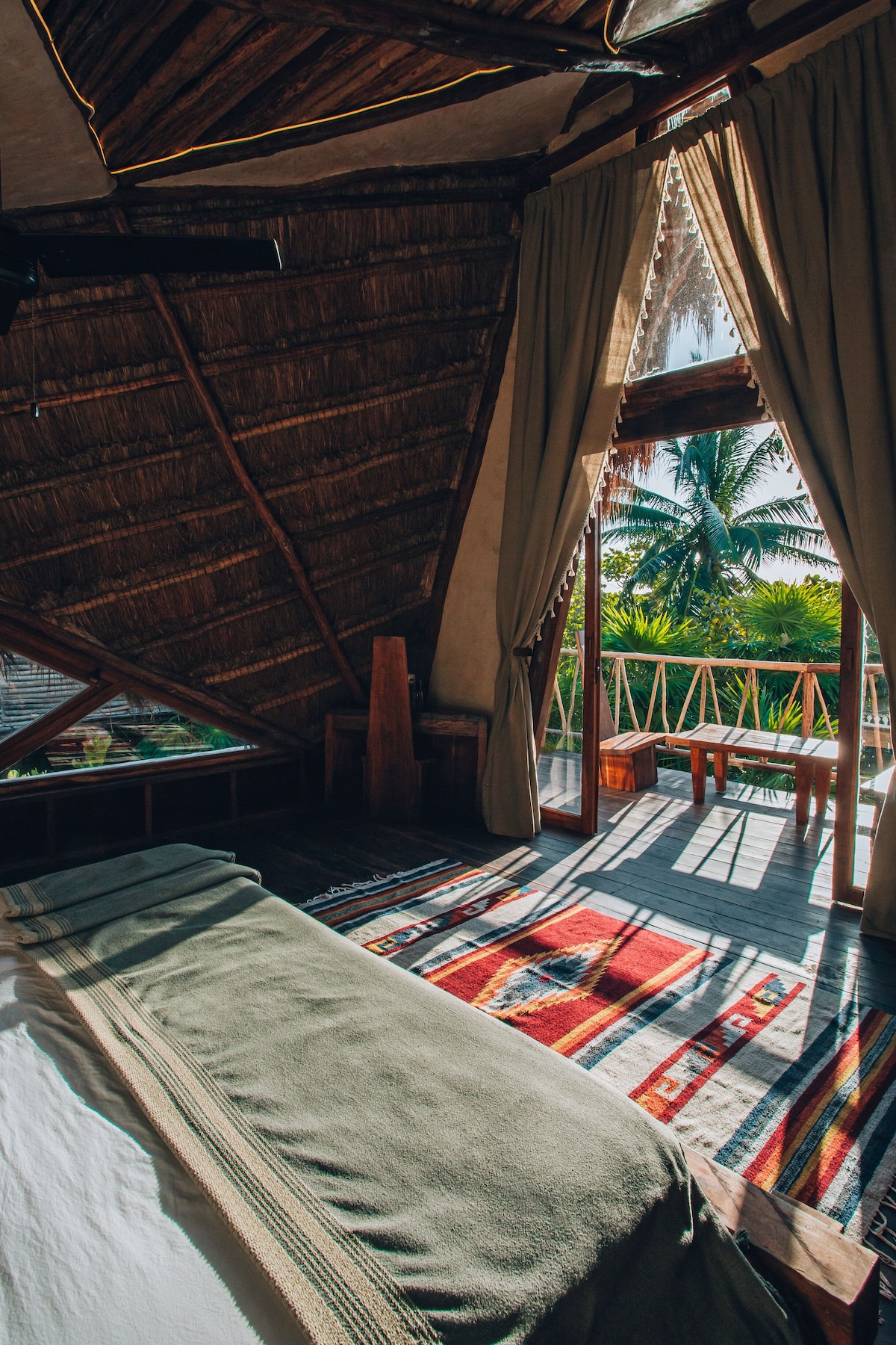 IKAL Tulum Hotel triangle vill with a view of Tulum jungle