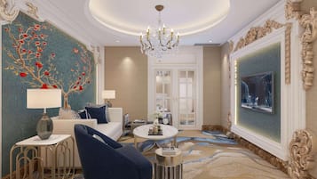 商務套房, 1 張特大雙人床, 吸煙房 | 迷你吧、房內夾萬、書桌、熨斗/熨衫板