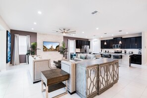 Luxury Villa, Multiple Beds | Living area - 9 Bedroom Luxury Solara Resort Villa (Orlando)