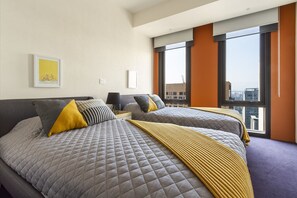 2 habitaciones y sábanas de algodón egipcio 