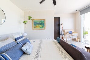 Appartement romantique, 1 chambre, non-fumeur | 1 chambre, accès au Wi-Fi (inclus), literie fournie