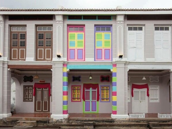 Façade de l’hébergement