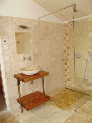 Bathtub, hair dryer, toilet paper