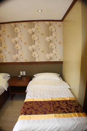 Premium bedding, desk, free WiFi, bed sheets