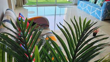 Executive Suite, 3 Bedrooms, Sea View | Living area | LCD TV