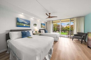 1 bedroom, memory foam beds, iron/ironing board, free WiFi - EL L102 Renovated 1BD Condo w Pool AC Beach Cabana (Lahaina)