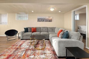 TV, fireplace, offices