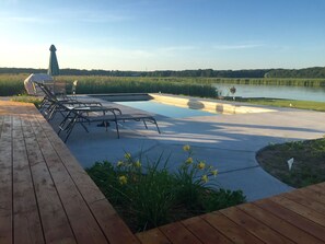 Terrace/patio - Riverdance, Hot Tub Open! Heated Pool open 5/8 to 10/12/26. (Douglas)