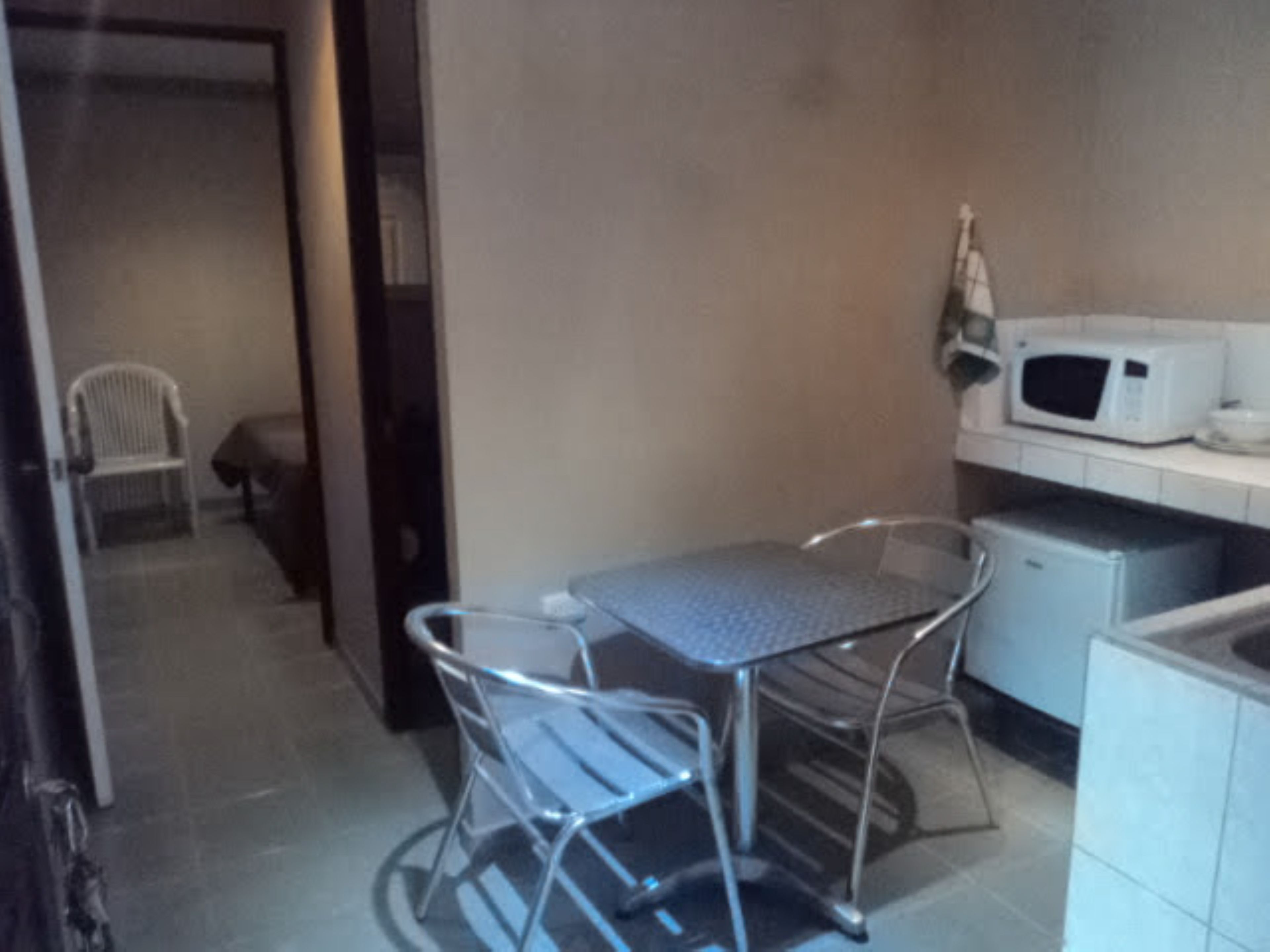 Fridge, microwave, stovetop, rice cooker