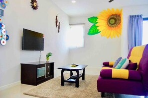 Apartment, 1 Schlafzimmer | Wohnzimmer | Flachbildfernseher