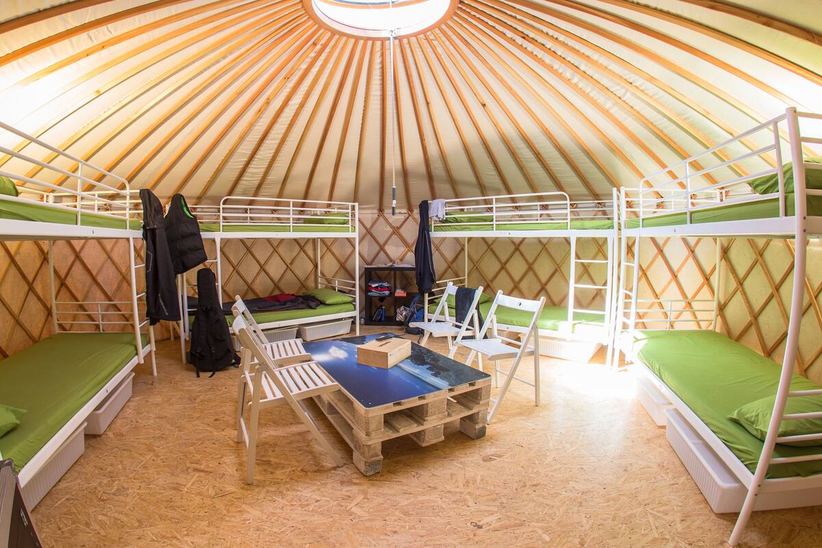 Basic Tent, Multiple Beds, Non Smoking, Resort View | Living area