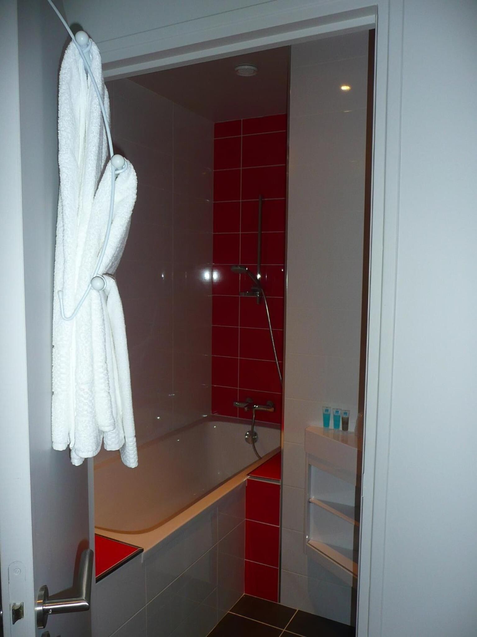 free toiletries, hair dryer, towels