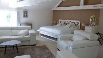 Individually decorated, individually furnished, iron/ironing board