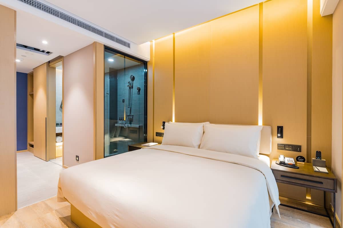 Premier-Doppelzimmer, Gartenblick | Schreibtisch, Verdunkelungsvorhänge, kostenloses WLAN