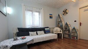 Apartment, 1 Bedroom, Terrace | Living area | Flat-screen TV - Apartments Villa Nikola (Rovinj)