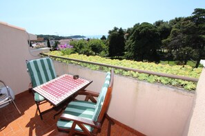 Blick vom Balkon