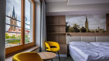 2 habitaciones, ropa de cama hipoalergénica y minibar
