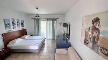 Habitación con 1 cama matrimonial o 2 individuales, 1 habitación | Sábanas de algodón egipcio, ropa de cama de alta calidad y edredón