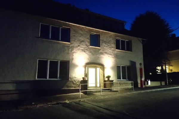 Front of property – evening/night