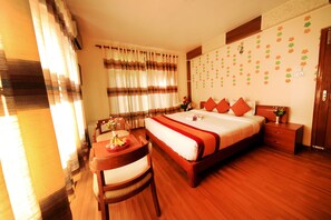 Deluxe Double Room, 1 King Bed, Non Smoking | Select Comfort beds, in-room safe, individually decorated - Royal Kings Hotel (Kathmandu)