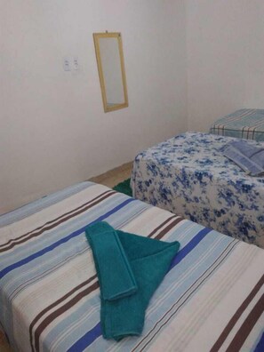 Blackout curtains, free WiFi, bed sheets
