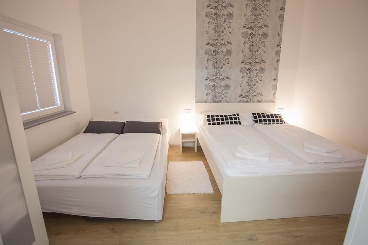 Appartement, 1 slaapkamer (Grey) | Lakens van Egyptisch katoen, luxe beddengoed, donsdekens