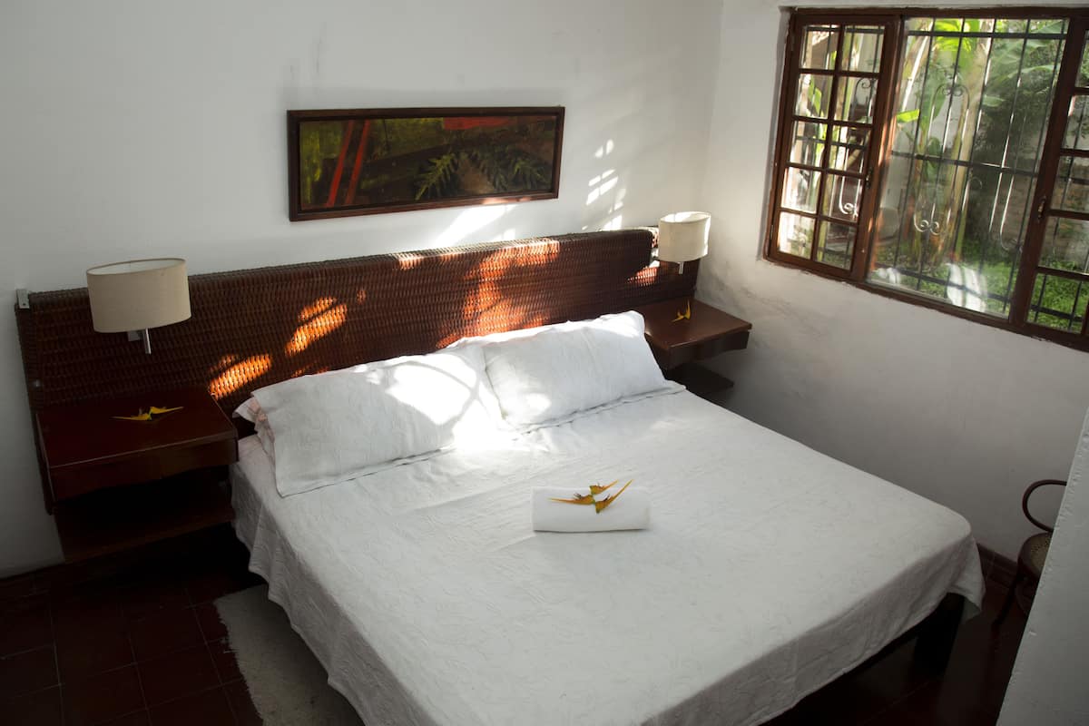 Tweepersoonskamer, 1 kingsize bed, niet-roken, uitzicht op tuin | Luxe beddengoed, donzen dekbedden, Select Comfort-bedden