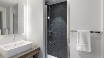 Eco-friendly toiletries, towels