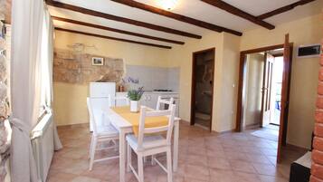 Studio, Terrace | Living area | Flat-screen TV