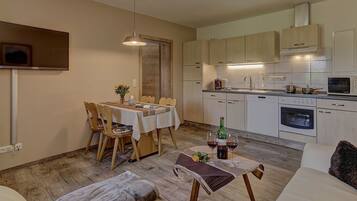 Apartment (Dreisesselblick) | Eigene Küche | Wasserkocher