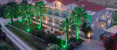 Front of property – evening/night