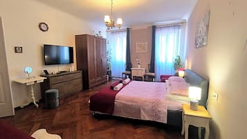 Apartment, 1 Schlafzimmer | Schreibtisch, Bügeleisen/Bügelbrett, kostenloses WLAN, Bettwäsche