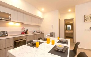 Apartment, 1 Bedroom, Non Smoking | Private kitchen | Full-size fridge, microwave, oven, stovetop - Solea by Mikitito Rentals (Playa del Carmen)