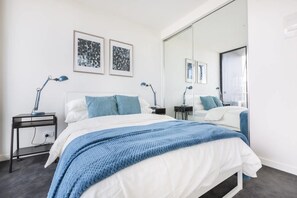 Deluxe Apartment, 1 Bedroom | 1 bedroom, in-room safe, iron/ironing board, free WiFi