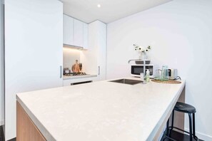 Deluxe-Apartment, 1 Schlafzimmer | Eigene Küche